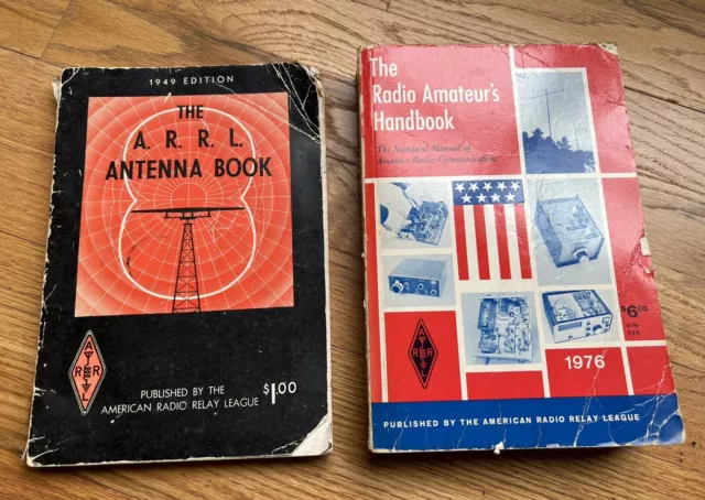 2 AARL books: Ham Radio Amateur’s Handbook + 1949 Antenna Book - Relay League