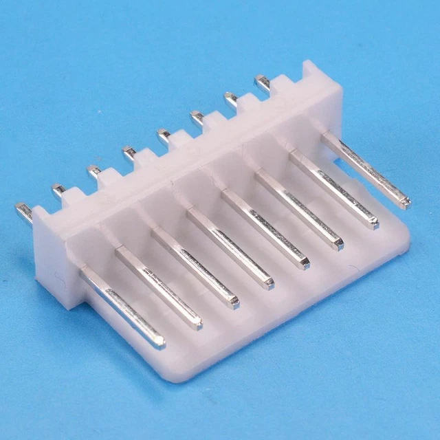 50 x 8-Way Straight Pin PCB Header 2.54mm