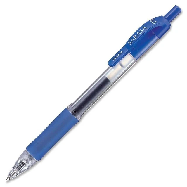 ZEBRA SARASA RETRACTABLE Rollerball Gel Ink Pen Fine Blue Ref 46720 EUR ...
