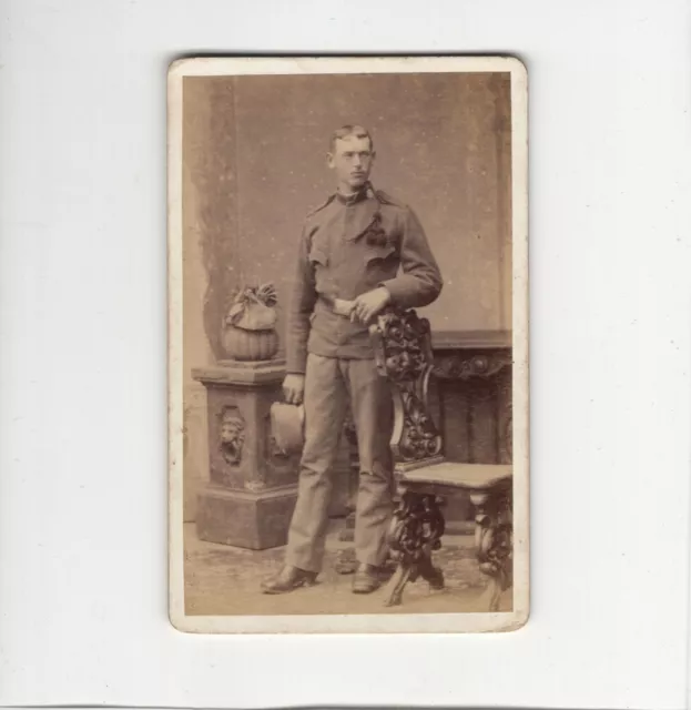 CDV Foto kuk Soldat - Salzburg 1880er