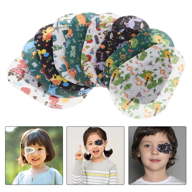18 pezzi bende per gli occhi per bambini, bende per gli occhi per bambini ambliopia,