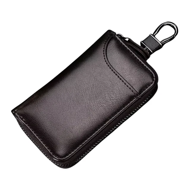 Porte monnaie pochette rangement trousse en cuir de veau véritable monnaie ou carte bleu - Un grand marché