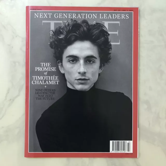 TIMOTHÉE CHALAMET Time Magazine ~ October 2021