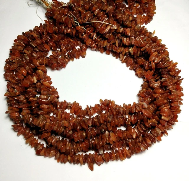 Naturel Caroline Uncut Chips Raw Gemstone Beads 36" inch Strand Smooth Rough