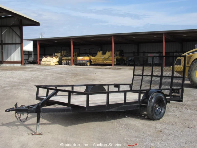 Homemade 12' x 6' S/A Towable Trailer Equipment Utility Ramp bidadoo