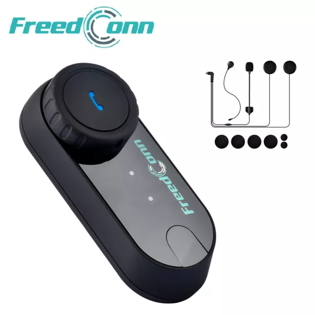 800M Motorcycle Intercom Bluetooth Helmet Headset for 3 Rider + FM Radio TCOM VB