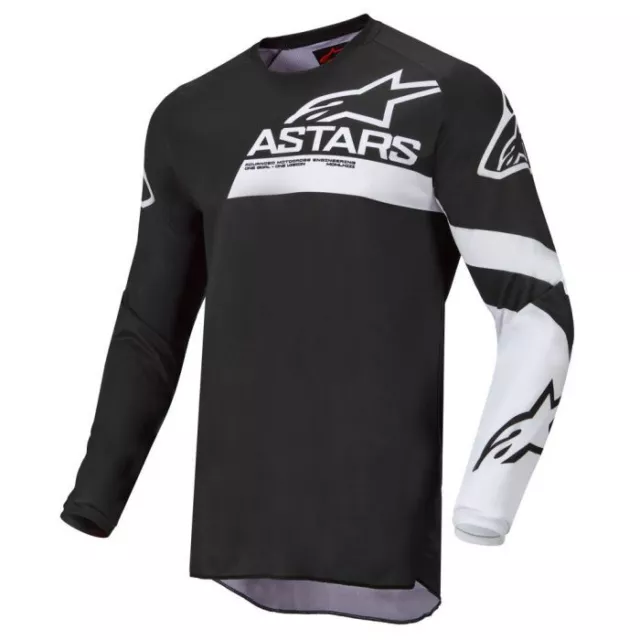 Alpinestars Jersey fluid Chaser Motocross MX Vélo - Noir/Blanc