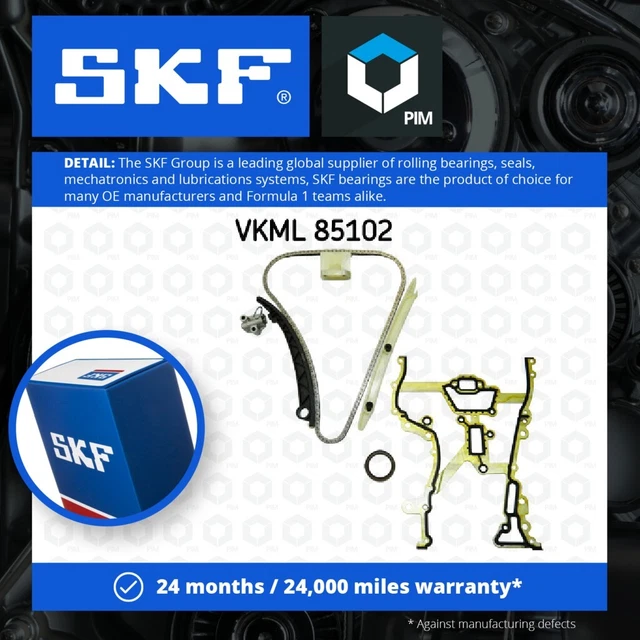 TIMING CHAIN KIT fits OPEL CORSA C 1.4 03 to 09 Z14XEP SKF 55562234