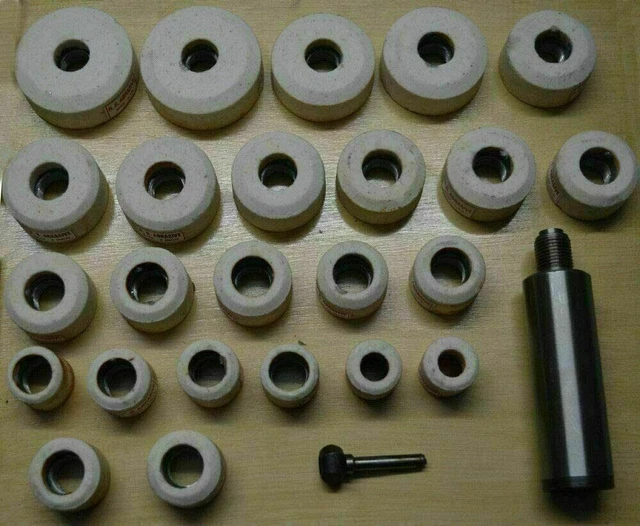 Siège De Valve Sioux Blanc Jeu De Meuleuses 24 Pièces Support De Pierre...