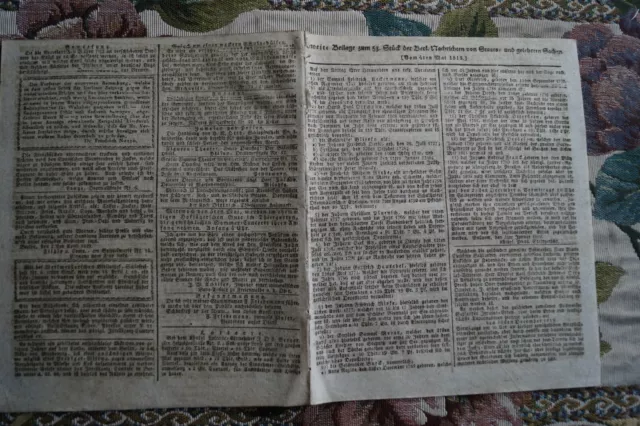 1819 Zeitung r30 Berlin Beeskow Brauhaus am Markt