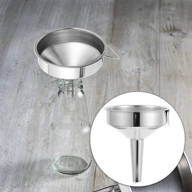 Tarro de transferencia de acero inoxidable líquido embudo para hornear cocina