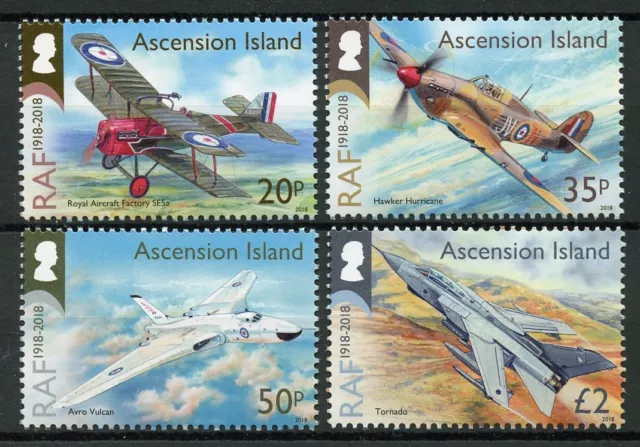 Ascension Island Aviation Stamps 2018 MNH RAF Royal Air Force Avro Vulcan 4v Set