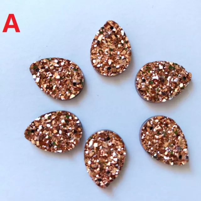 20X 13X18mm Teardrop Shape Loose Beads Glitter for Wedding Dress Bag Decor DIY