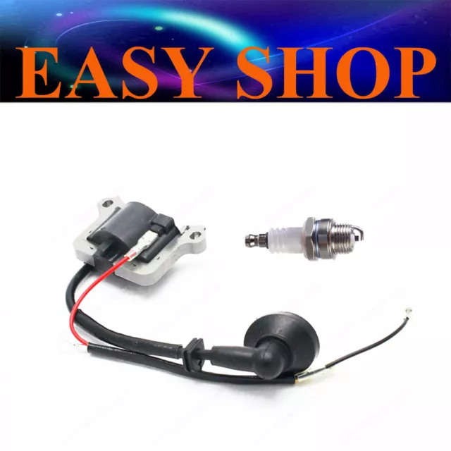 Ignition Coil + L7T Spark Plug For 26CC Chainsaw Strimmer Brushcutter Engine