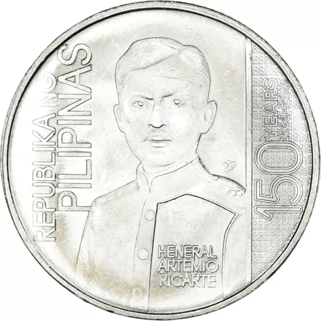 [#1149126] Coin, Philippines, Piso, 2016, Artemio Ricarte, MS, Acier plaqué nic,