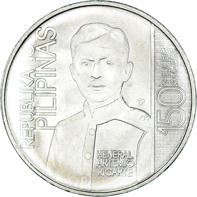 [#1149126] Coin, Philippines, Piso, 2016, Artemio Ricarte, MS, Acier plaqué nic,