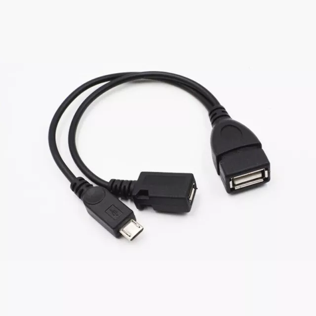 USB 2.0 HOST OTG Y-Adapter Kabel Micro USB für Fire TV Stick ALL 4K Cube Port