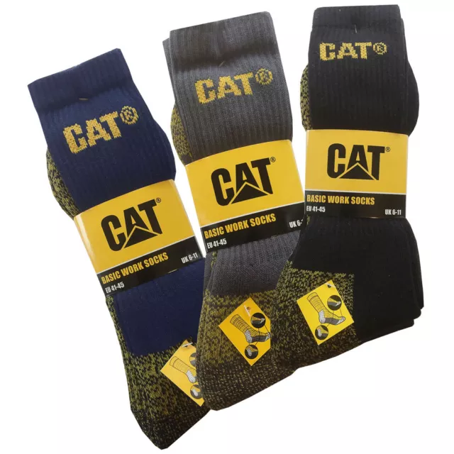 ♥ CAT® SOCKEN CATERPILLAR WORK Herren Arbeitssocken Business Socken Strümpfe