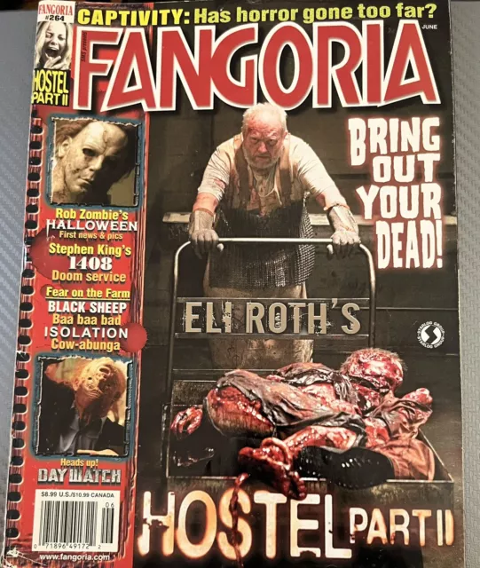 Fangoria Magazine Issue #264 Hostel Part Ii Eli Roth June 2007 Rare Rob Zombie