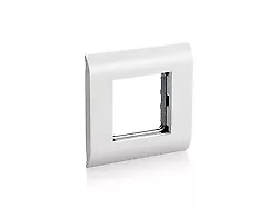 3x Equip French Modular marco de cubierta (ventana) (45x45mm) blanco puro