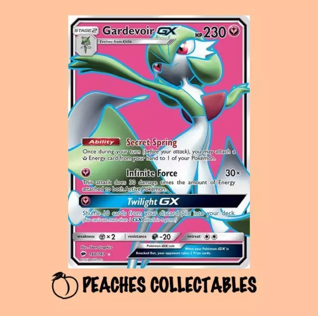 Pokemon - Gardevoir GX - 140/147 - SM Burning Shadows - Full Art NM