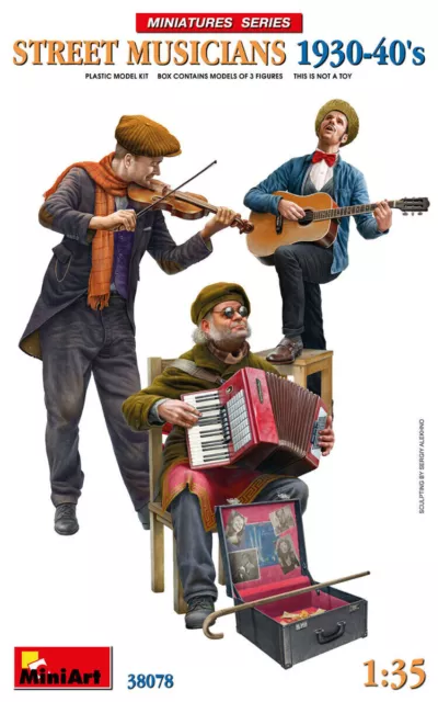 Miniart 38078 - 1:3 5 Rue Musicians 1930-40's - Neuf