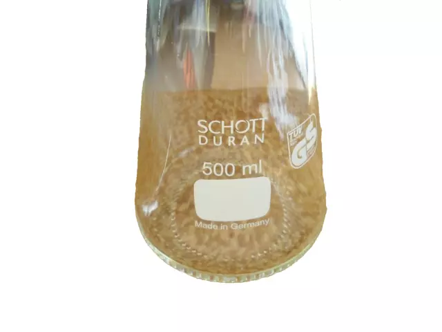 Schott-Duran Saugflasche 500 ml mit Anschluss für Vakuum, mit Keck-Mont-Set,Glas 2