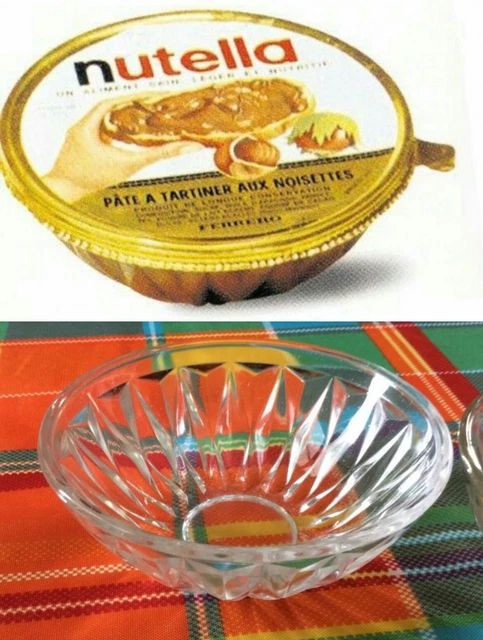 Service à Dessert Vintage En Verre Coloré Murano - Années 70, Multicolore, Forme Carrée