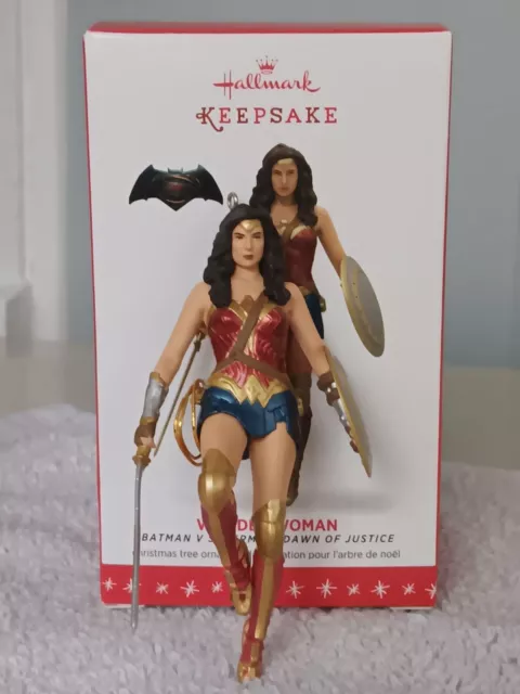 2016 Hallmark Batman V Superman Dawn Of Justice Wonder Woman Ornament