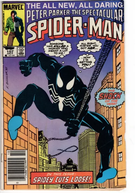 Marvel Comics - Peter Parker The Spectacular Spider-Man #107 (1985) - Newsstand