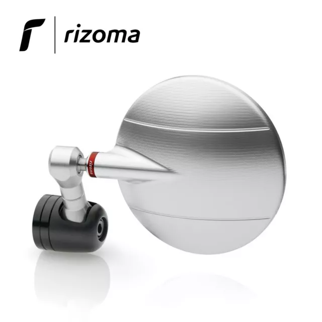 Specchio Retrovisore Dx/Sx [Rizoma] Spy-R (94,5 Mm) Per Moto / Argento - Bs294A