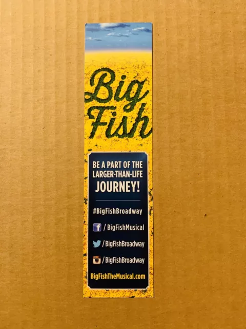 Big Fish Broadway Musical Flyer Bookmark Norbert Leo Butz