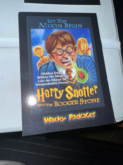 2018 TOPPS WACKY PACKAGES GO TO THE MOVIES Harry Potter Parody Card