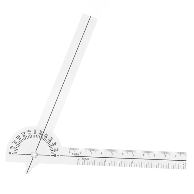 Finger Goniometer Angle Protractor Ruler Body Measuring 180 Degree For Joint ABE