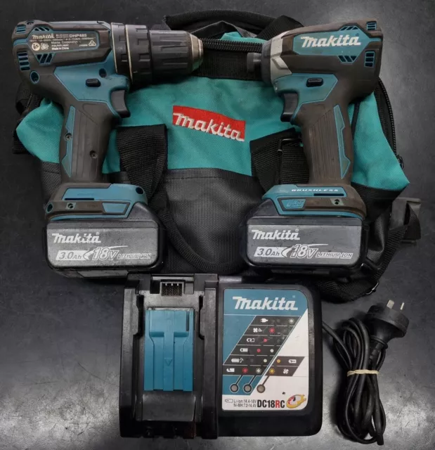 Makita DLX2283S 18V 3.0Ah Li-ion Cordless Brushless 2pce Combo Kit with Bag