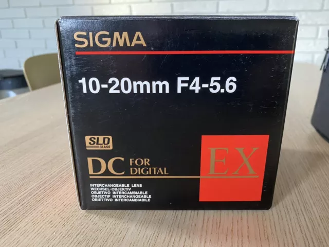 Sigma 10-20mm Lens F4-5.6 EX HSM DC AF (EF-S) Wide Angle Canon Mint Condition