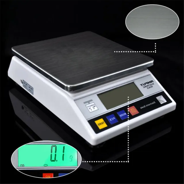 Lab Digital Balance Scale Electronic Precision Counting Weigh Scale 7.5Kg*0.1g