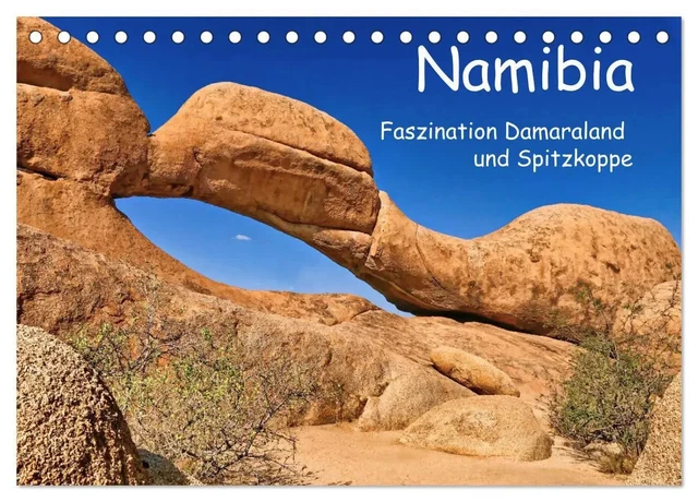 Reisezauber Namibia Tischkalender 2027 – 10x10 Cm, Landschaft, Tiere, Reisefotos – Spiralbindung