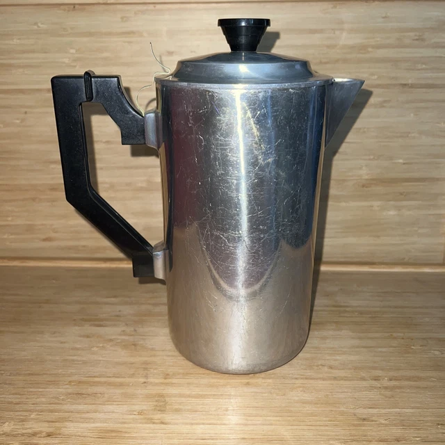 Vintage Miracle Maid COOKWARE Polished Coffee Pot/Percolator #2526227