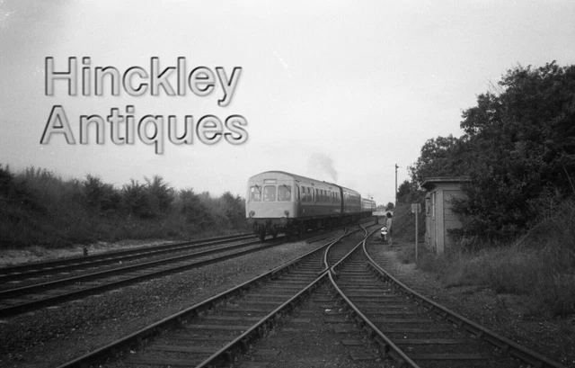 35mm Negative British Rail 2 Car Class 101 DMU Set 80 Cambridge Bound 1970's