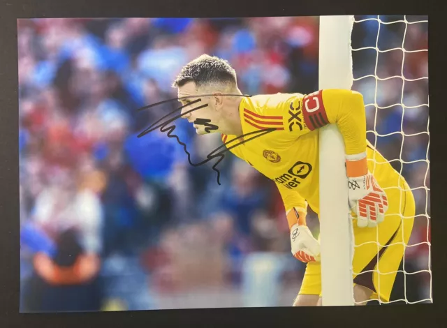 Hand Signed Tom Heaton A4 Photo + COA Manchester United