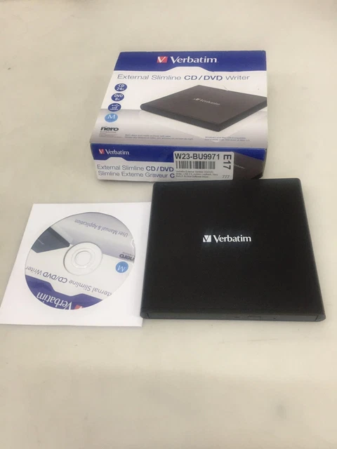 VERBATIM EXTERNAL SLIMLINE CD/DVD Writer, USB 2.0, moblies Laufwerk ...