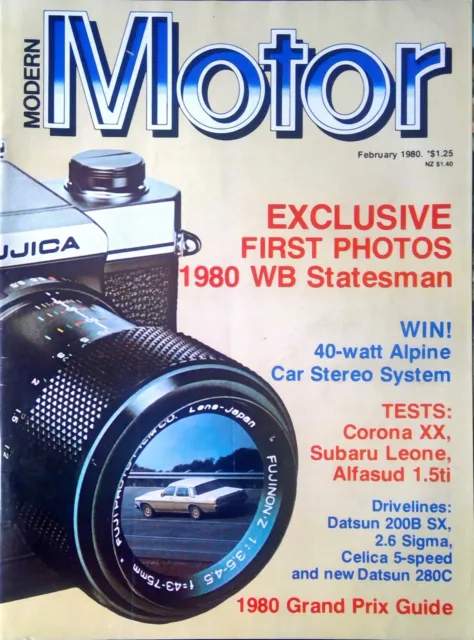 Modern Motor Magazine Feb 1980 - WB Statesman, Corona XX, Datsun 200B SX