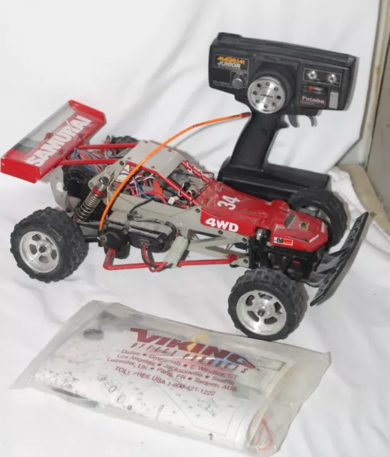 MARUI Samurai Radio Control Car #34 Racing Buggy R/C W/Futaba Remote & Instructi MARUI Samurai Radio Control Car #34 Racing Buggy R/C W/Futaba Remote & Instructi