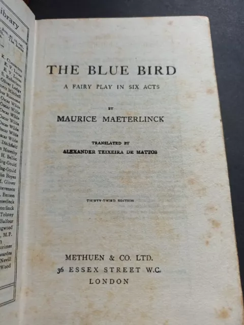 The Blue Bird by Maurice Maeterlinck 7.10