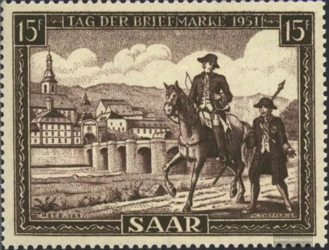 Saarland 305 (kompl.Ausg.) postfrisch 1951 Tag der Briefmarke