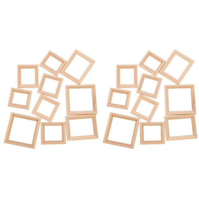20 pcs Natural  Diy Photo Ornament Window Picture Frame Hanging Frame