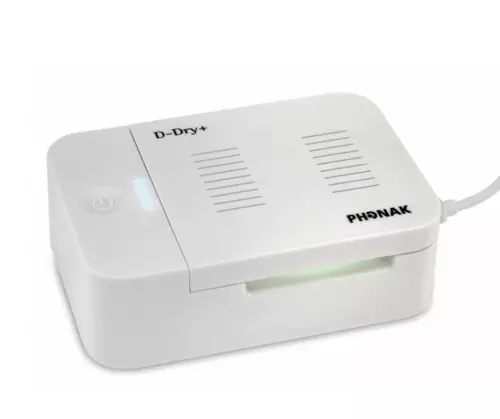 Hearing aid electronic dryer - Phonak D-Dry+  drying, cleaning & storage 3