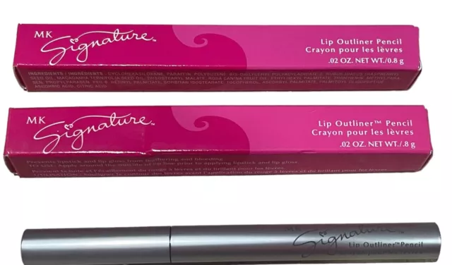 2 Mary Kay Signature LÁPIZ DELINEADOR DE LABIOS .02 OZ Nuevo en caja 576000 Lote de 2