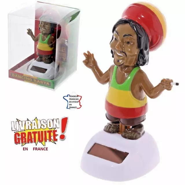 DANCING RASTA , FIGURINE MOBILE SOLAIRE ,SOUS LICENCE,hauteur env. 11,5 cm.